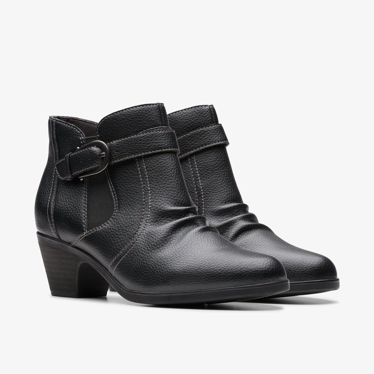 Clarks Women's Emily2 Opal Black Leather 26179605 | eBay