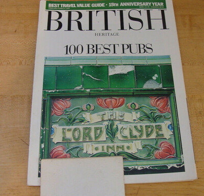 British Heritage Magazine Feb Mar 1994 100 Best Pubs City of Bath