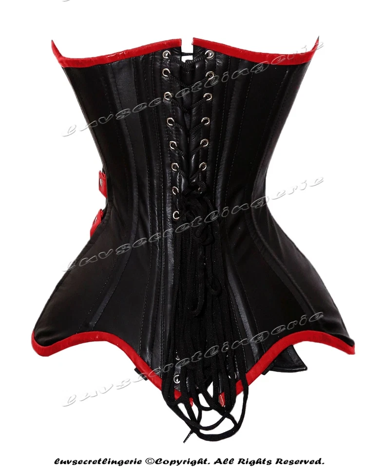 Corsé de entrenamiento de cintura deshuesada doble de acero resistente 24 sobre busto #8719-LE Foto 4 de 4
