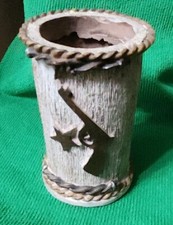 Pen Pencil Holder Desk Accessories Western Decor