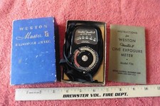 Vintage Weston Master II Cine Exposure Meter Model 736 in Original Box