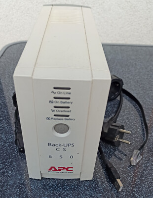 USV, APC Back - UPS CS 650   mit Batterien und alle Anschlusskabel