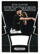 2020 Prizm Draft Baseball Milan Tolentino Thunderstruck Cleveland #TH-8