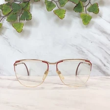 Authentic SILHOUETTE Eyeglasses Frame Austria M6124 V6051 57-15-135 Gold Red