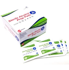 Dynarex Sterile Alcohol Prep Pad Box Wipes Topical Antiseptic Swabs Case Medical