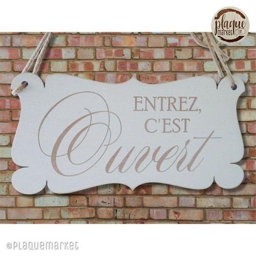 Offen / Geschlossen Ladenschild Holz Shabby Hänge Türschild Fenster - Bild 2 von 5