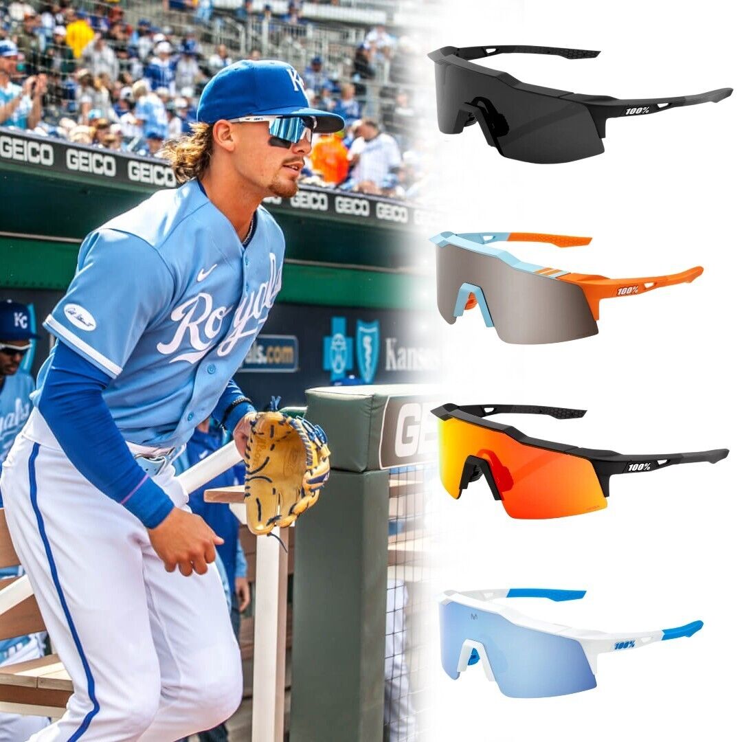 100% Speedcraft SL Performance Vented Cycling Baseball Sport Sunglasses