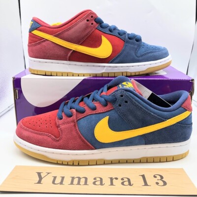 Nike SB Dunk Low Barcelona Red Wine Navy DJ0606-400 Men's Size | eBay