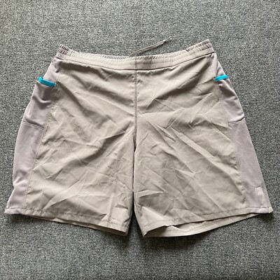 NEW Merrell Shorts Mens Extra Large Grey Side Pockets Elastic Stretch Waist