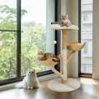 Cat Tree Tower Condo Furniture with Ball Scratch Post for Kittens Pet House Play