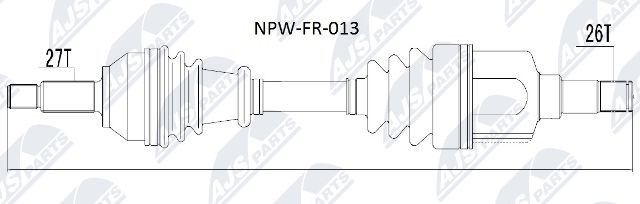 NPW-FR-013 NTY Drive Shaft for FORD - Image 5