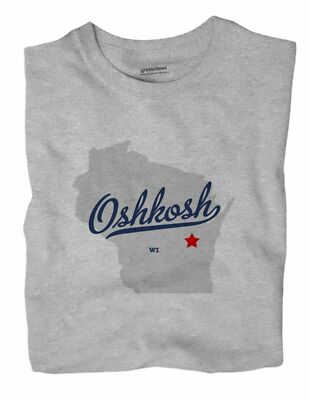 Oshkosh Wisconsin WI Wis Wisc T-Shirt MAP