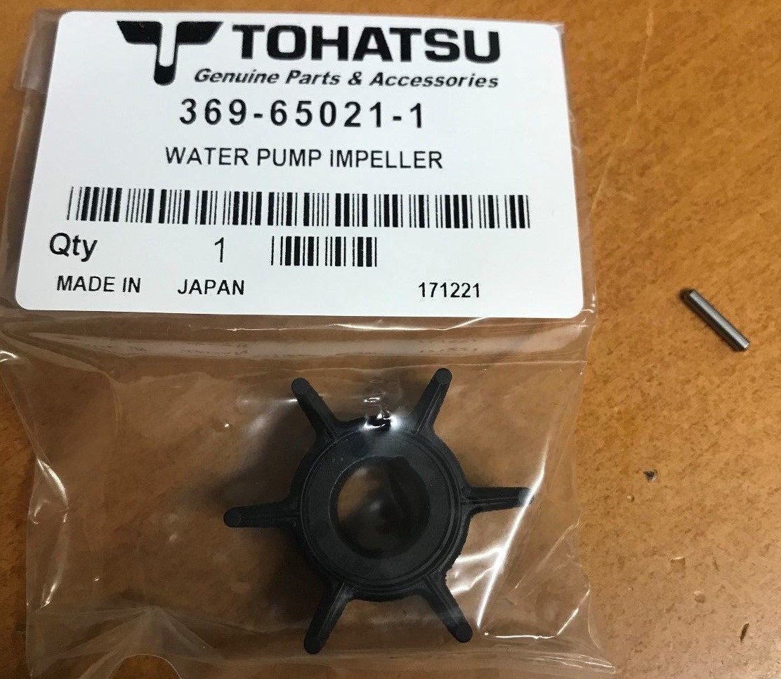 Genuine Tohatsu 3.5HP 4HP 5HP 6HP Outboard Water Pump Impeller & Dowel