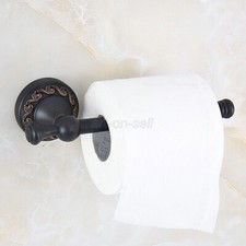 Oil Rubbed Bronze Wall Mounted Bathroom Toilet Paper Roll Holder Tissue Rack