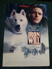 IRON WILL - WALT DISNEY - AFFICHE DE FILM AVEC MACKENZIE ASTIN