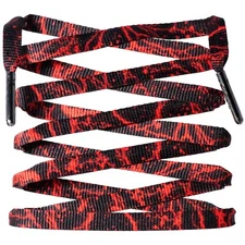 LitLaces - Custom Sublimated Shoe Laces Lightning Printed Design 