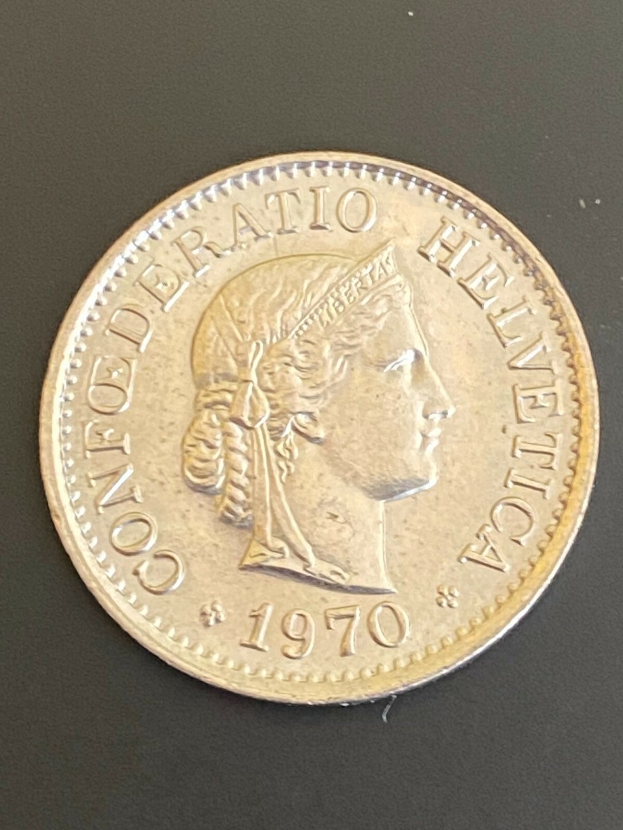 1970 Switzerland Confoederatio Helvetica 10 Rappen Coin | eBay