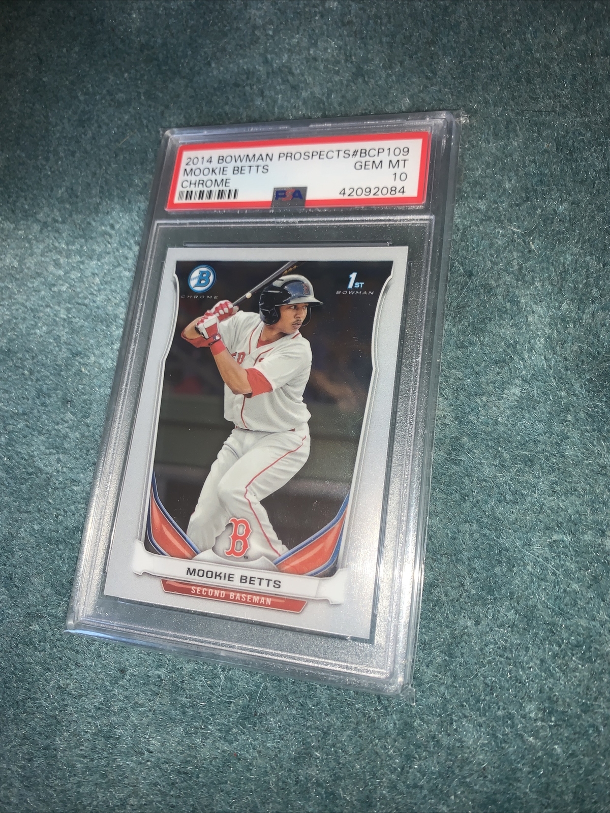 2014 Bowman BOWMAN PROSPECTS CHROME #BCP109 Mookie Betts front