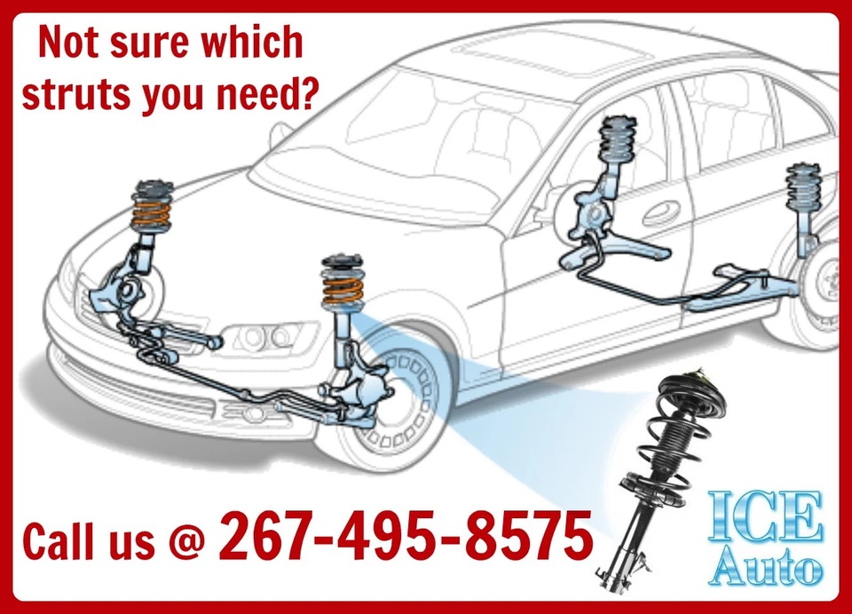 FCS Complete Loaded REAR Struts & Spring Assembly for 1999-2005 PONTIAC GRAND AM - Imagem 2 de 4