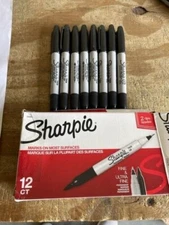 Sharpie 32001 Twin Tip Permanent Markers Fine and Ultra Fine - Black