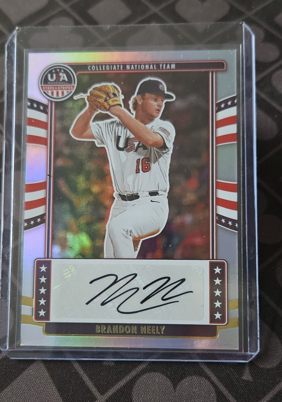 2024 USA Baseball Stars & Stripes Auto Autograph #NTS-BN Brandon Neely Red Sox