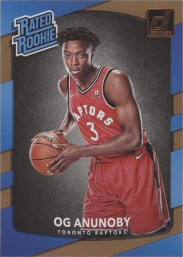 OG Anunoby Next Day Auto 2017-18 Panini Donruss Basketball Raptors