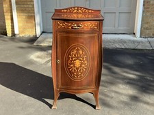 R.J. Horner Marquetry Inlaid Mahogany 8 Drawer Cabinet With Keys Labeled Antique