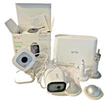 ARLO lot HUB and 3 Arlo Cameras Spotlight Cameras PARTS ONLY NOT Tested READ SEE