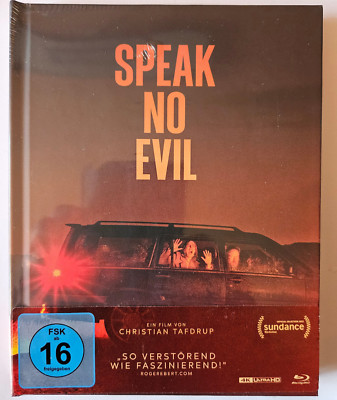 SPEAK NO EVIL - HORRORSCHOCKER - MEDIABOOK - 4K ULTRA HD +BLU-RAY; NEU; OVP
