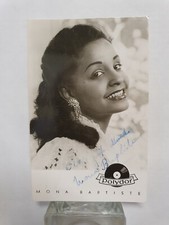 MONA BAPTISTE Oryginalna karta z autografem Oryginalna niezweryfikowana