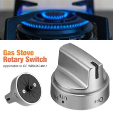 1pcs Stainless Steel Control Knob Compatible with GE Gas Range Stove WB03X24818