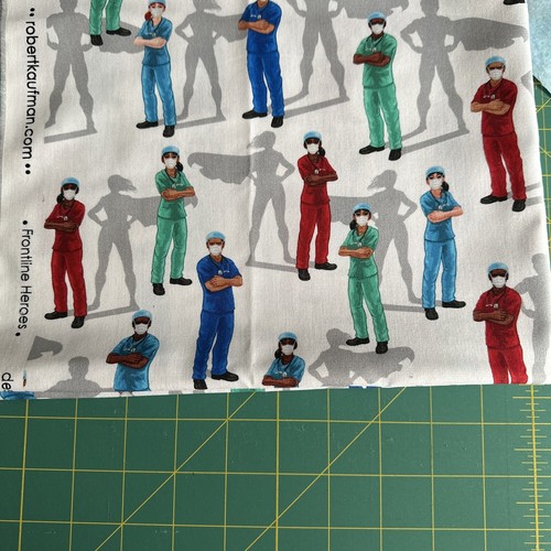 One Yard Frontline Hero’s Fabric By Robert Kaufman - Picture 2 of 3