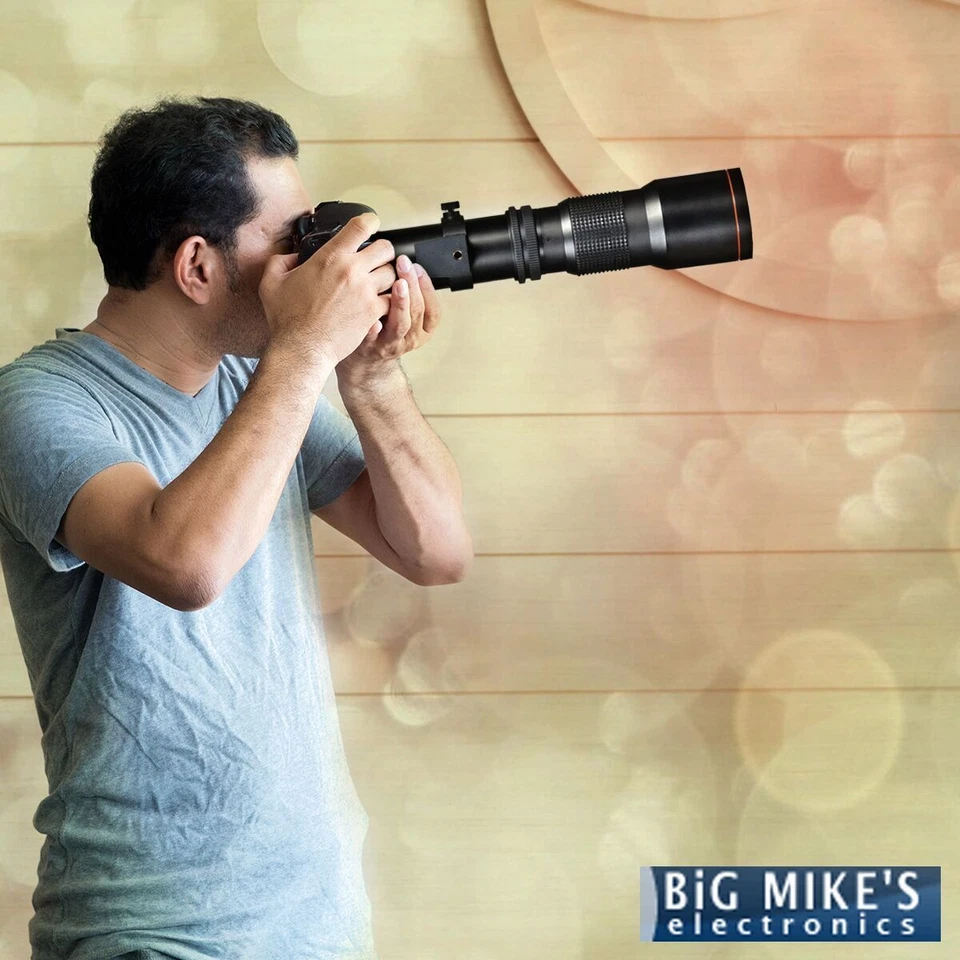 500mm/1000mm Lens for Canon EOS Digital Rebel T5 T6 T7 XT XSI XTI - Image 2 of 4