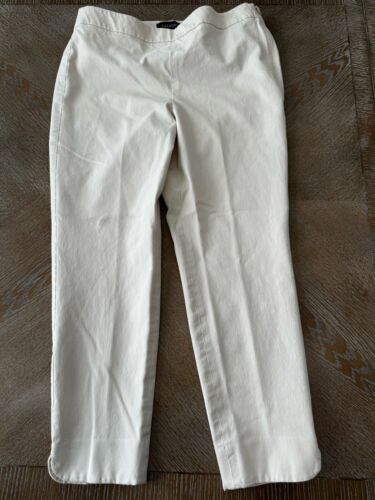 TALBOTS Beige Chatham Ankle Pants Side Zip Sz 10 petite Waist 32” Inseam 24” - Picture 3 of 5