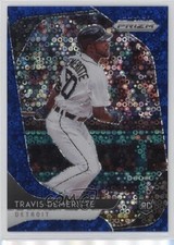 2020 Prizm Tier II Quick Pitch Blue Donut Circle /199 Travis Demeritte #114 0q3