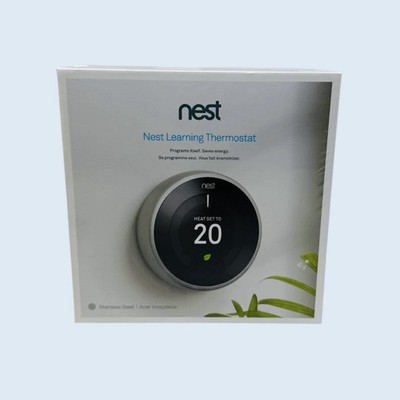 Google Nest Learning Thermostat Polished Obsidian With 2 Temperature Sensors