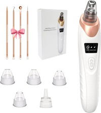 Blackhead Remover Pore Vacuum,Facial Pore Cleaner-5 Suction Power,5 Probes,USB R