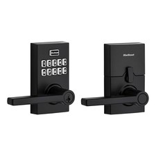 Kwikset SmartCode 917 Electronic Keypad Lever Lock Halifax Black