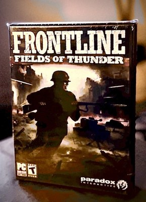 Frontline Fields of Thunder PC DVD WIN XP Paradox Vintage Video Game Sealed FPS