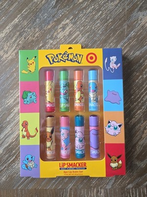 Lip Smacker Pokémon 8-Piece Lip Balm Set, Multicolor Assorted Characters