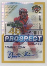 2024 Panini Prospect Edition Gold Prizm Signatures 5/10 Khadim Diaw #20 Auto b4d