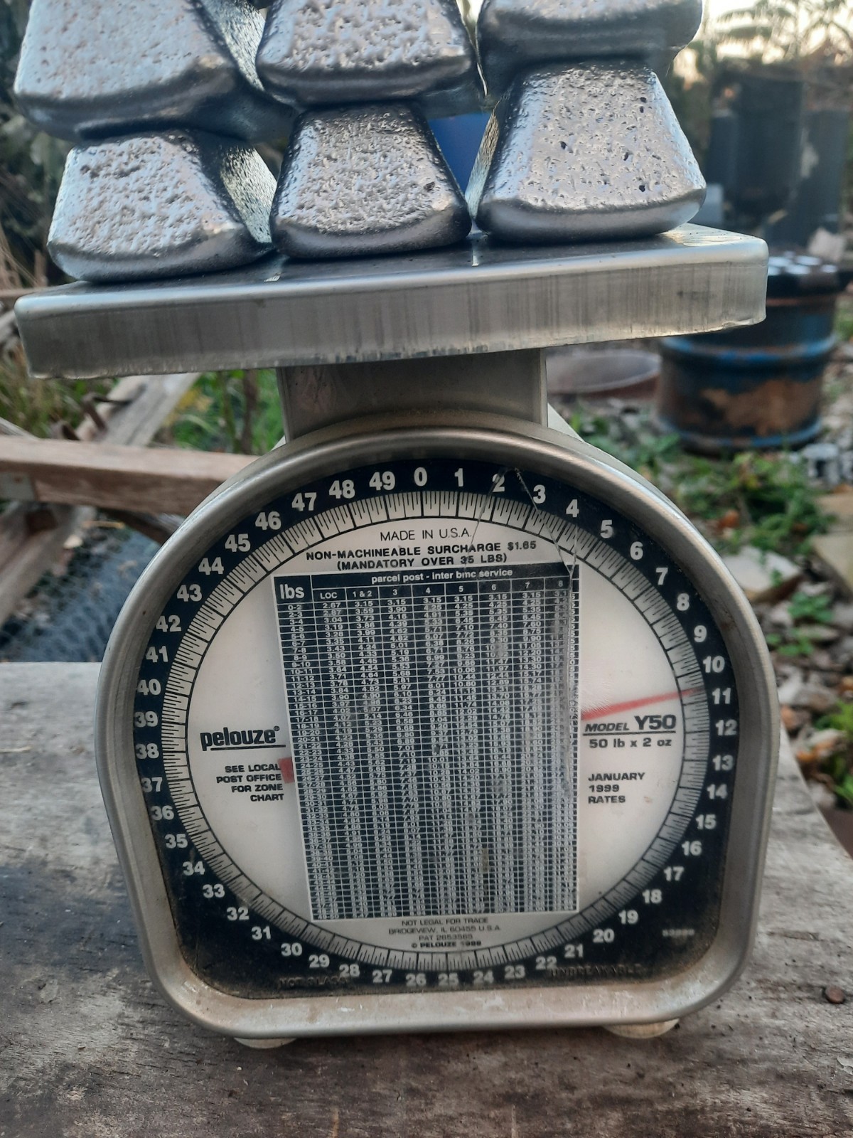Cast Aluminum Bullion Metal Ingot Bars Hand Poured For Casting 10+ lbs