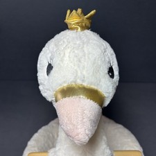 Plush Wooden Rocking Horse Swan With Plush Toy Baby Rocker by Soft Landing