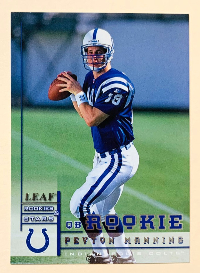 1998 Leaf Rookies & Stars Football #233 Peyton Manning Rookie Card 🔥