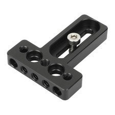 Aluminum Camera Baseplate Multiple Hole Design For 1/4" Screw Mounts For Video