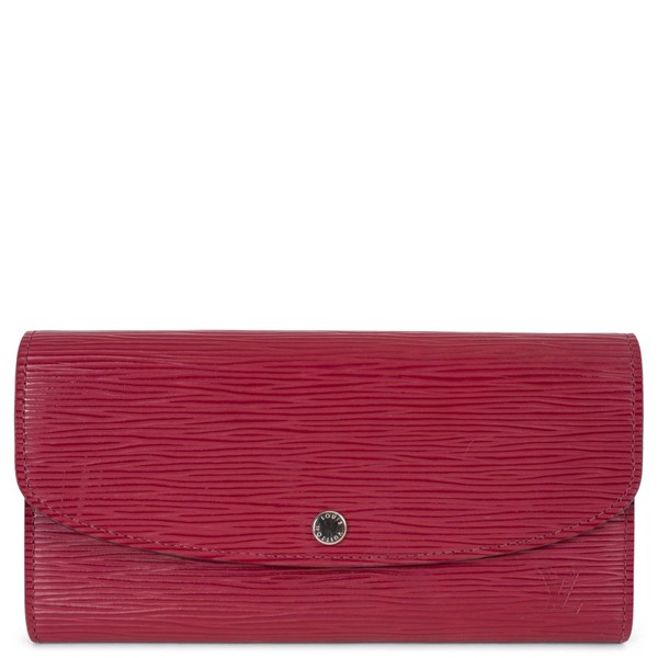 73081 authentische Louis Vuitton Geldbörse Fuchsia Pinke Epi Leder EMILIE