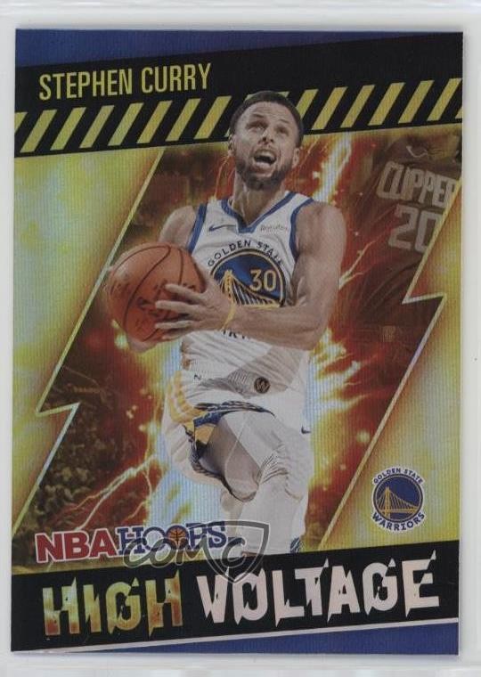 2020-21 Panini NBA Hoops High Voltage Stephen Curry #2 0t16