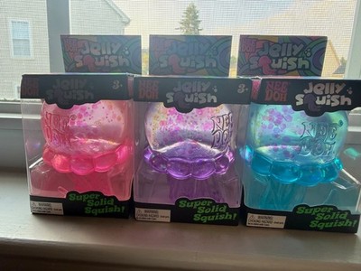 SET OF 3 - Schylling NeeDoh Jelly Squish Jellyfish Nee Doh - 100% AUTHENTIC USA