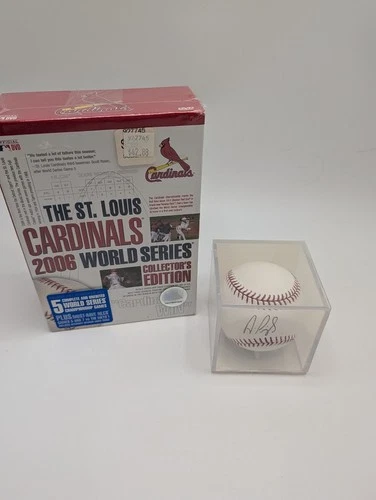 Albert Pujols Signed Baseball Cardinals 2006 World Series DVD Collector Set NEW