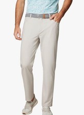Nuevo con etiquetas Pantalón de golf Johnnie-O para hombre 40x34 Osprey Performance elástico, gris sellado $178